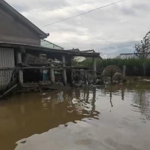 Houses were collapsed or suffering severe damage in Jilin Province. Affected residents were forced to evacuate urgently.